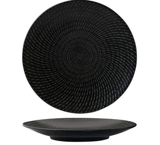 Luzerne ZEN Black Swirl Coupe Plate 205mm