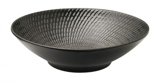 Luzerne ZEN Black Swirl Round Bowl 190mm