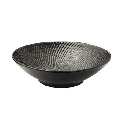 Luzerne ZEN Black Swirl Round Bowl 210mm
