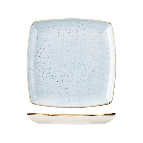 Churchill Stonecast Duck Egg Deep Square Plate 268mm