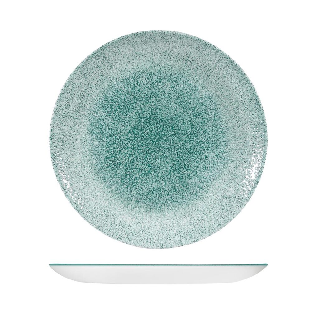 Raku Jade Green Coupe Plate 288mm