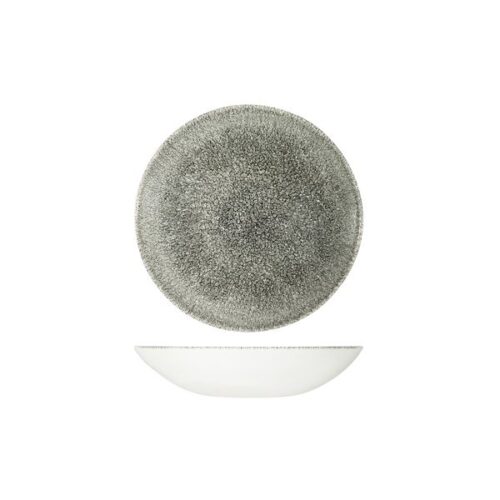 Raku Quartz Black Coupe Bowl 182mm (426ml)