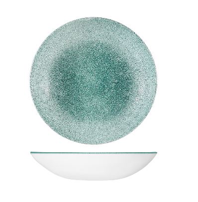 Raku Jade Green Coupe Bowl 248mm (1136ml)