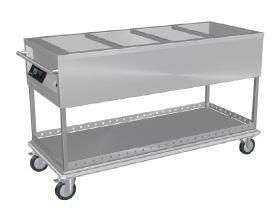 CULINAIRE Mobile Bain Marie - 4 Module 1549mm CH.BMM.4