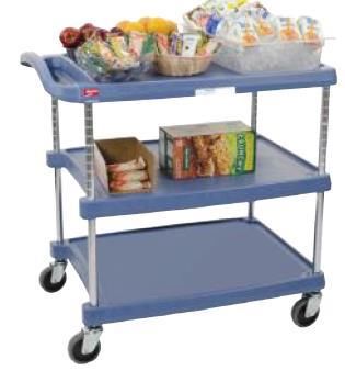Utility Trolley 3Tier 204kg Blue Metro Small