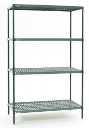 METRO Super Erecta Pro Shelving Kit 4 Tier 455mm Deep - Various Lengths