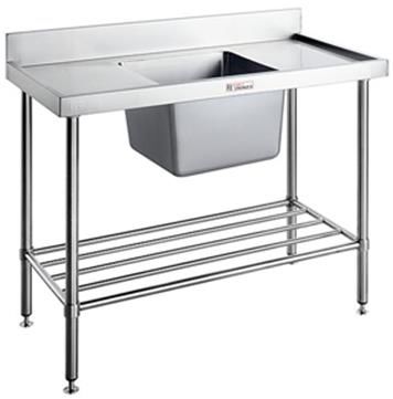 SIMPLY STAINLESS Sink Bench With Undershelf 700mm Deep - 6 Sizes Available SS05.7