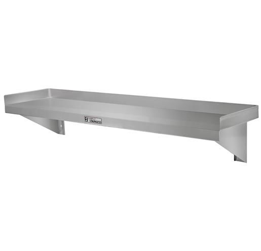 SIMPLY STAINLESS Solid Wall Shelf - 7 Sizes Available SS10