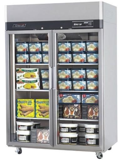 Turbo Air Top Mounted Upright Freezer 2 Glass Door 1215Ltr 220V 10A 50Hz
