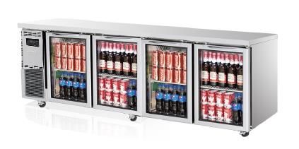 TURBO AIR Undercounter Display Fridge 4 Doors 600L 2400mm KGR24-4