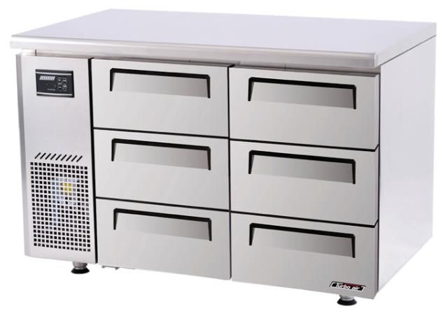 TURBO AIR Undercounter Storage Freezer 6 Drawers 311L 1200mm KUF12-3D-6