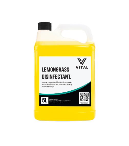 Vital Lemongrass Disinfectant - Hospital Grade TGA NDG 5L