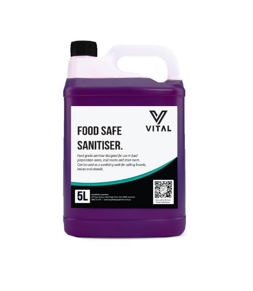 Vital Food Safe Sanitiser - No Rinse NDG 5L
