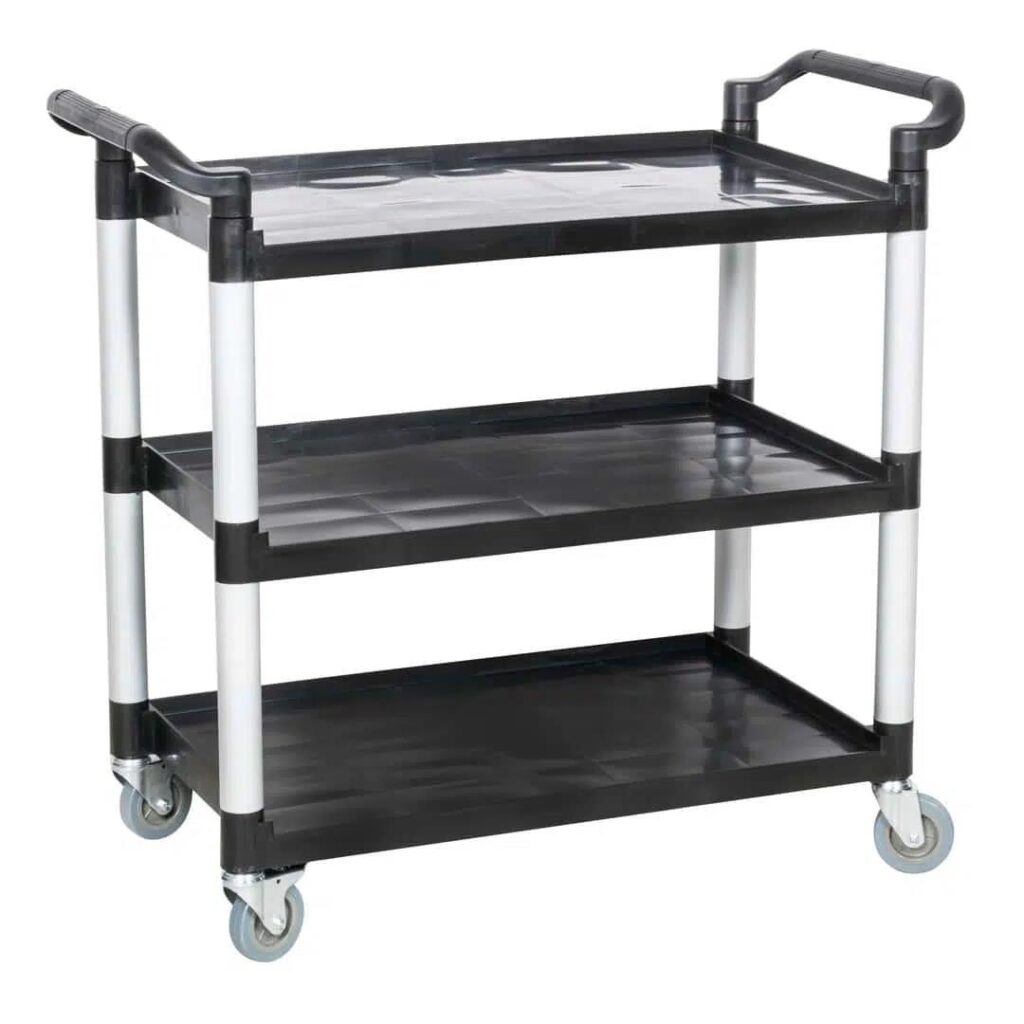 Trolley 3 Tier 1030x490x950mm - Black