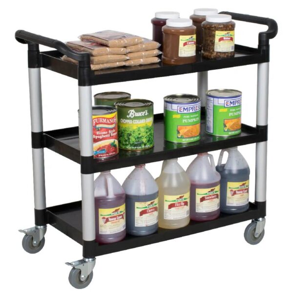 Trolley 3 Tier 1030x490x950mm - Black