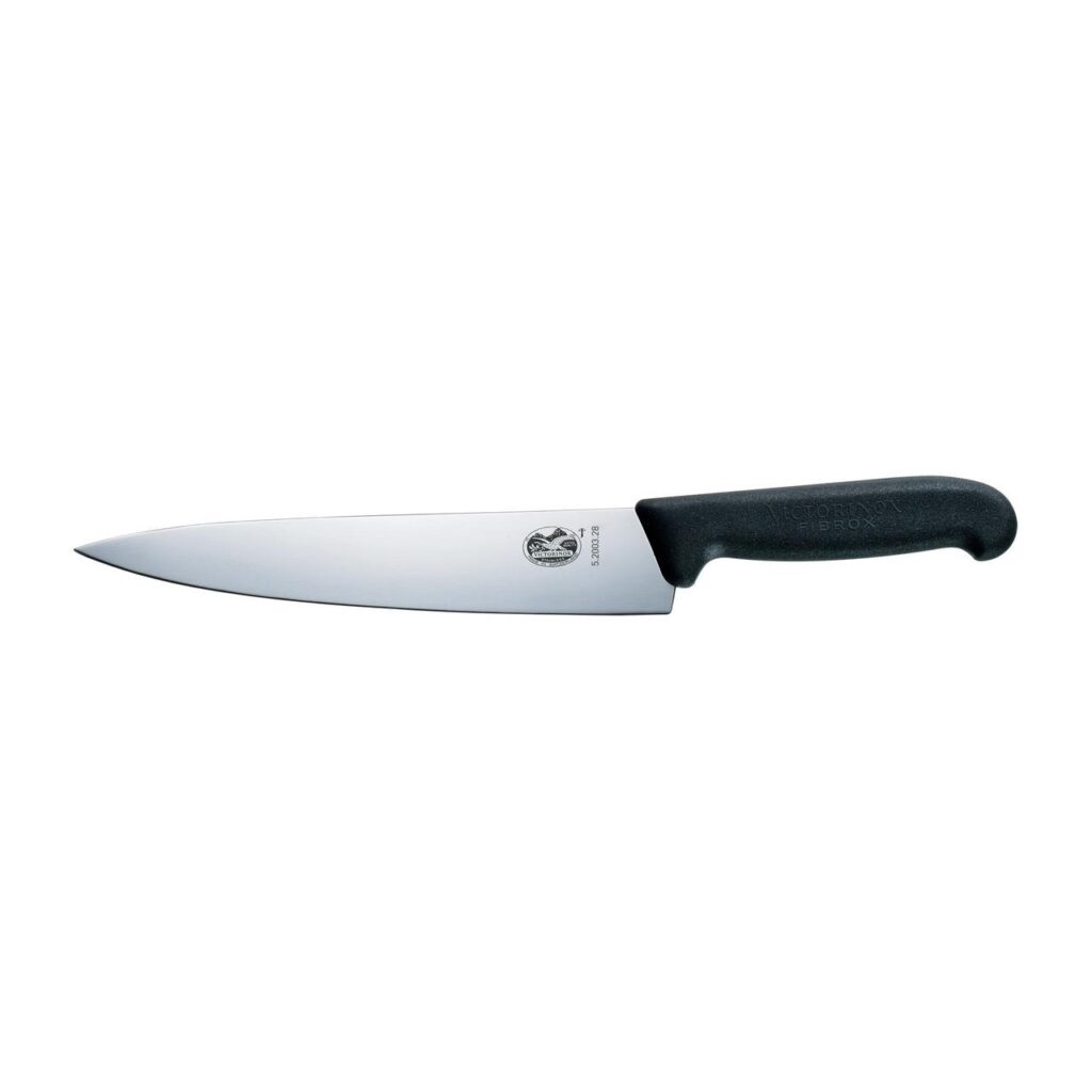 Cooks Knife 280mm Straight Blade Victorinox - Black Handle