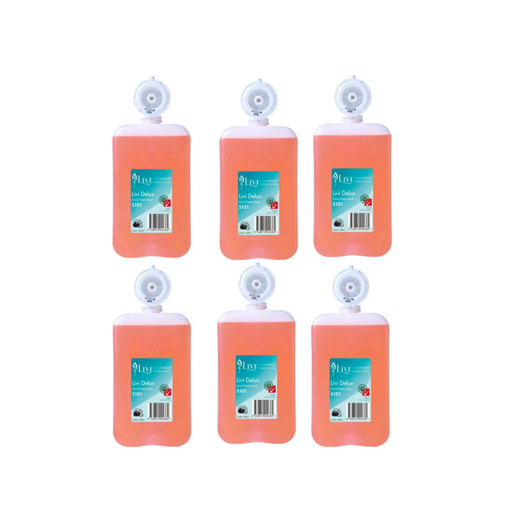 Livi Delux Hand Foam Soap Fragrant 1Ltr Pod