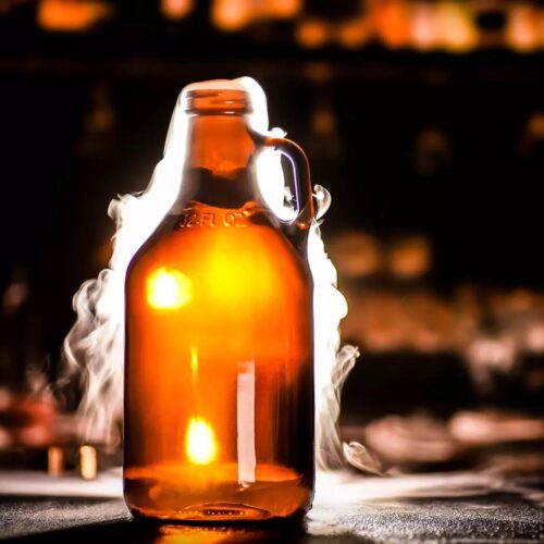 Growler with Lid Amber 1893ml