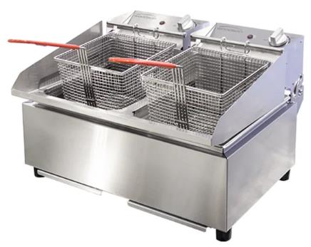 Woodson Deep Fryer Double Pan 2 x 8Ltr Pans 550mm
