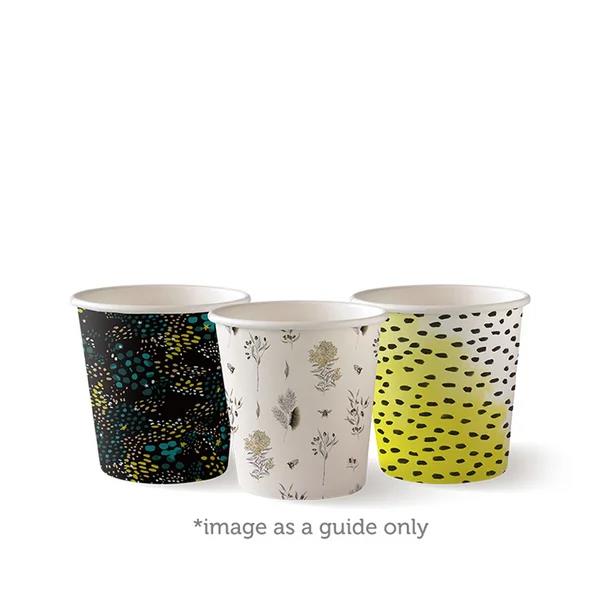Single Wall Takeaway Coffee Cup 120ml / 4oz (62mm) BioCup Art Series