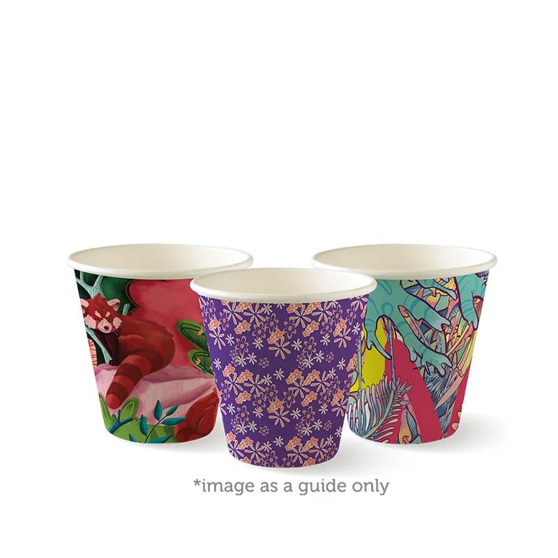 Single Wall Takeaway Coffee Cup 280ml / 8oz (90mm) BioCup Art Series