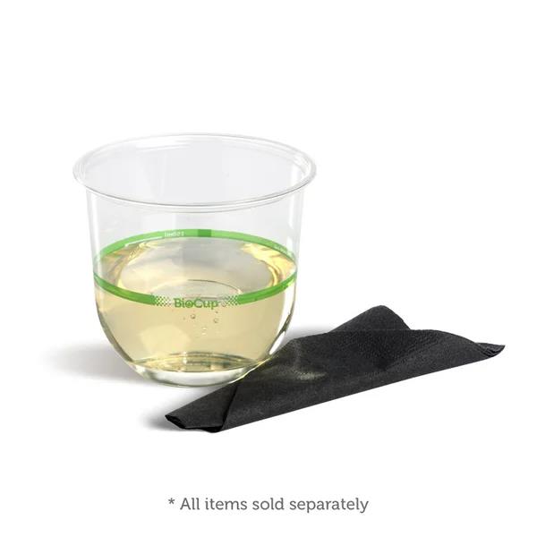 Takeaway Tumbler 360ml BioCup Clear Green Stripe