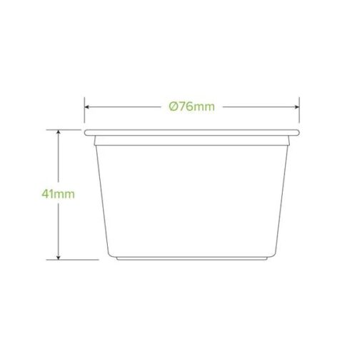 BioCup Sauce Cup 140ml PLA (Clear)