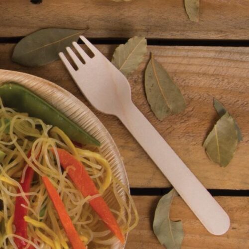 One Tree Wooden Disposable Fork PK100