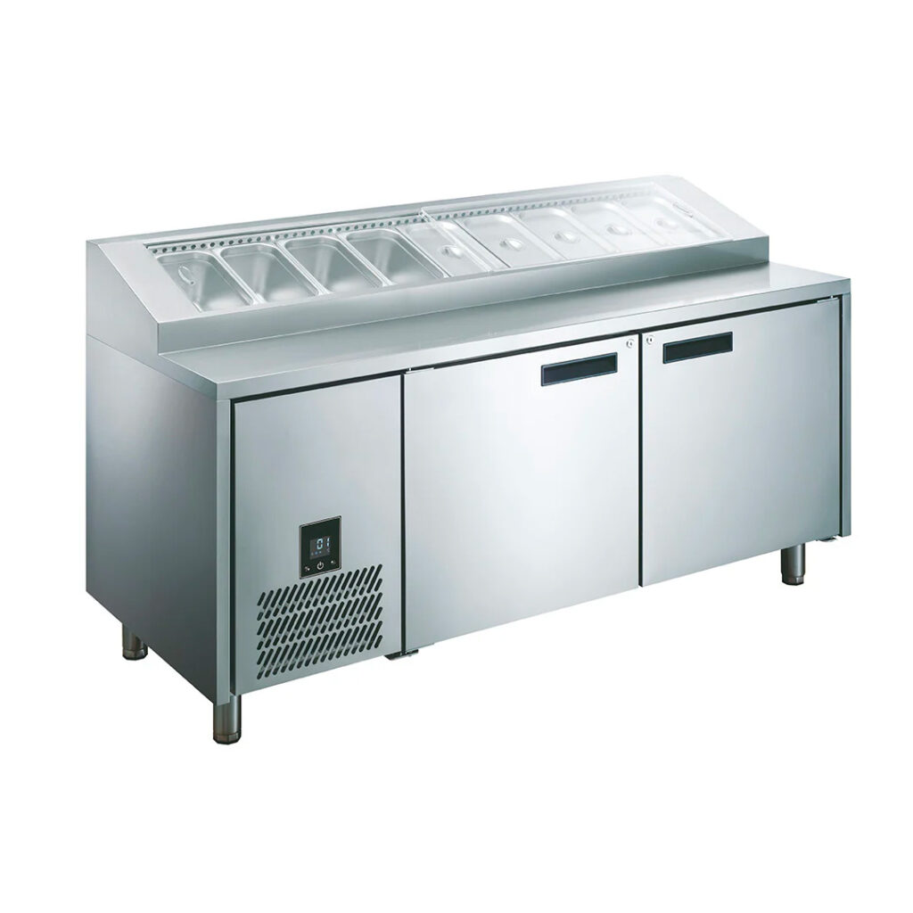 GLACIAN Pizza Preparation Fridge 2 Doors 360L 1814mm HPB1815