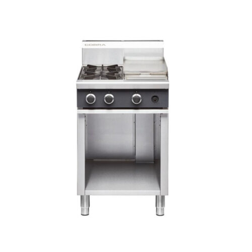 COBRA Gas Cooktop On Cabinet Base 2 Burners & Griddle 600mm C6C
