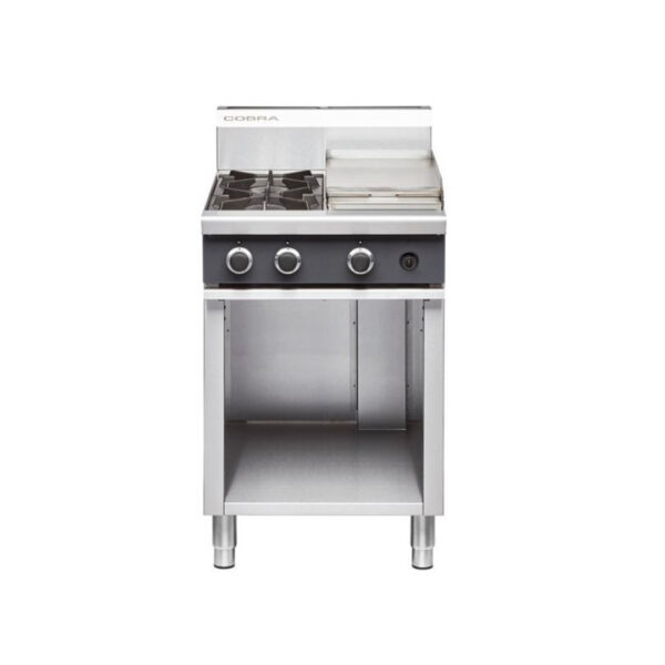 COBRA Gas Cooktop On Cabinet Base 2 Burners & Griddle 600mm C6C