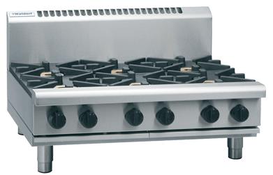WALDORF Gas Cooktop Bench Model 6 Burners 900mm RN8600G-B
