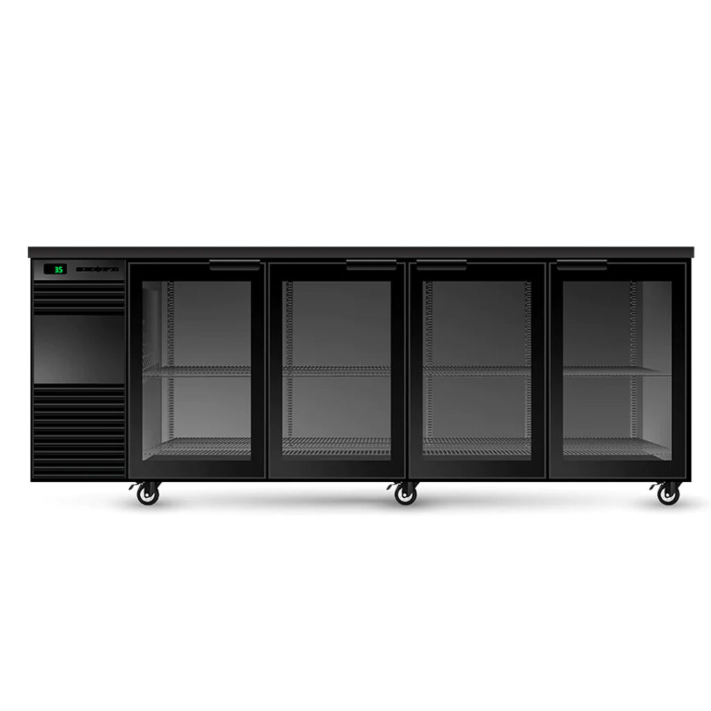 SKOPE Counterline Display Fridge 2 Doors 345L Black 1580mm CL.2.GSW Black
