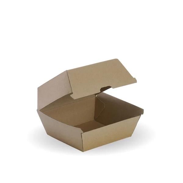 Takeaway Burger Box 105x105x85mm BioBoard Kraft