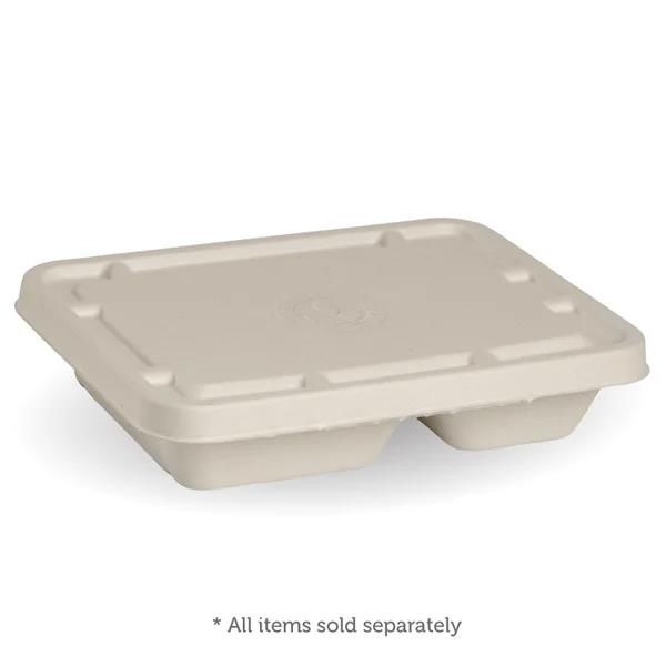 Natural 3-Compartment Takeaway Lid BioCane