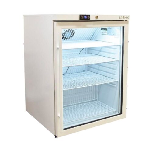BROMIC Undercounter Medical Display Fridge 1 Door 145L 595mm MED0140GD-NR
