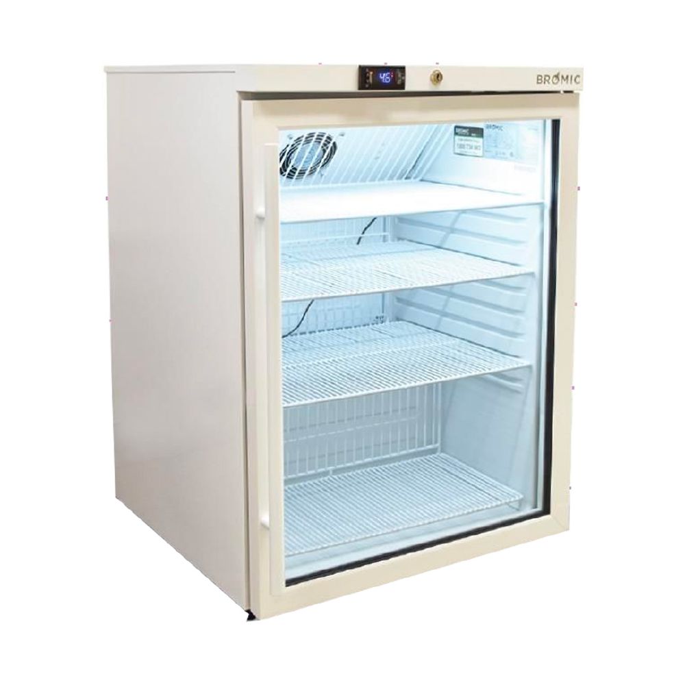 BROMIC Undercounter Medical Display Fridge 1 Door 145L 595mm MED0140GD-NR