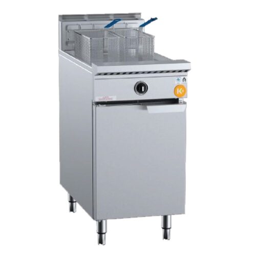B+S K+ Series Turbo Fryer Single Pan 450mm 21.3Ltr 86.6Mj/h NG/LPG