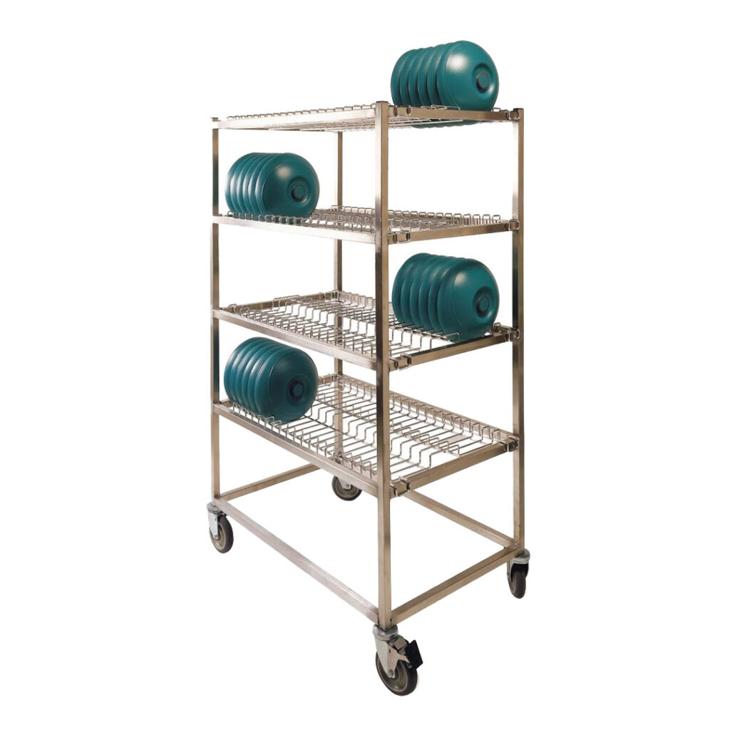 Aladdin Temp-Rite Dome Storage Trolley With 4 Racks Y104SS