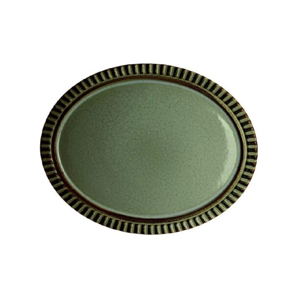 RG615188-1 Platter Oval 348mm Adelaide Green