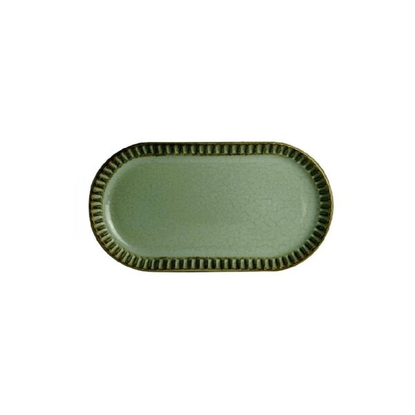 RG615288 Platter Oblong 191mm Adelaide Green