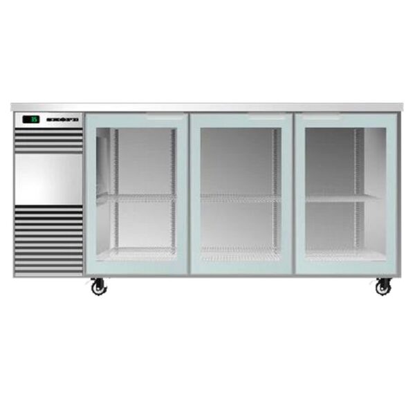 SKOPE Counterline Display Fridge 3 Doors 533L Black 2190mm CL.3.GSW White