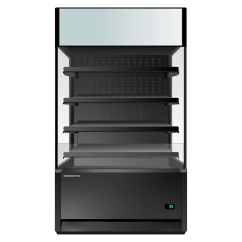 SKOPE Open Deck Upright Display Fridge 1025L 1272mm Black OD1100N.LS