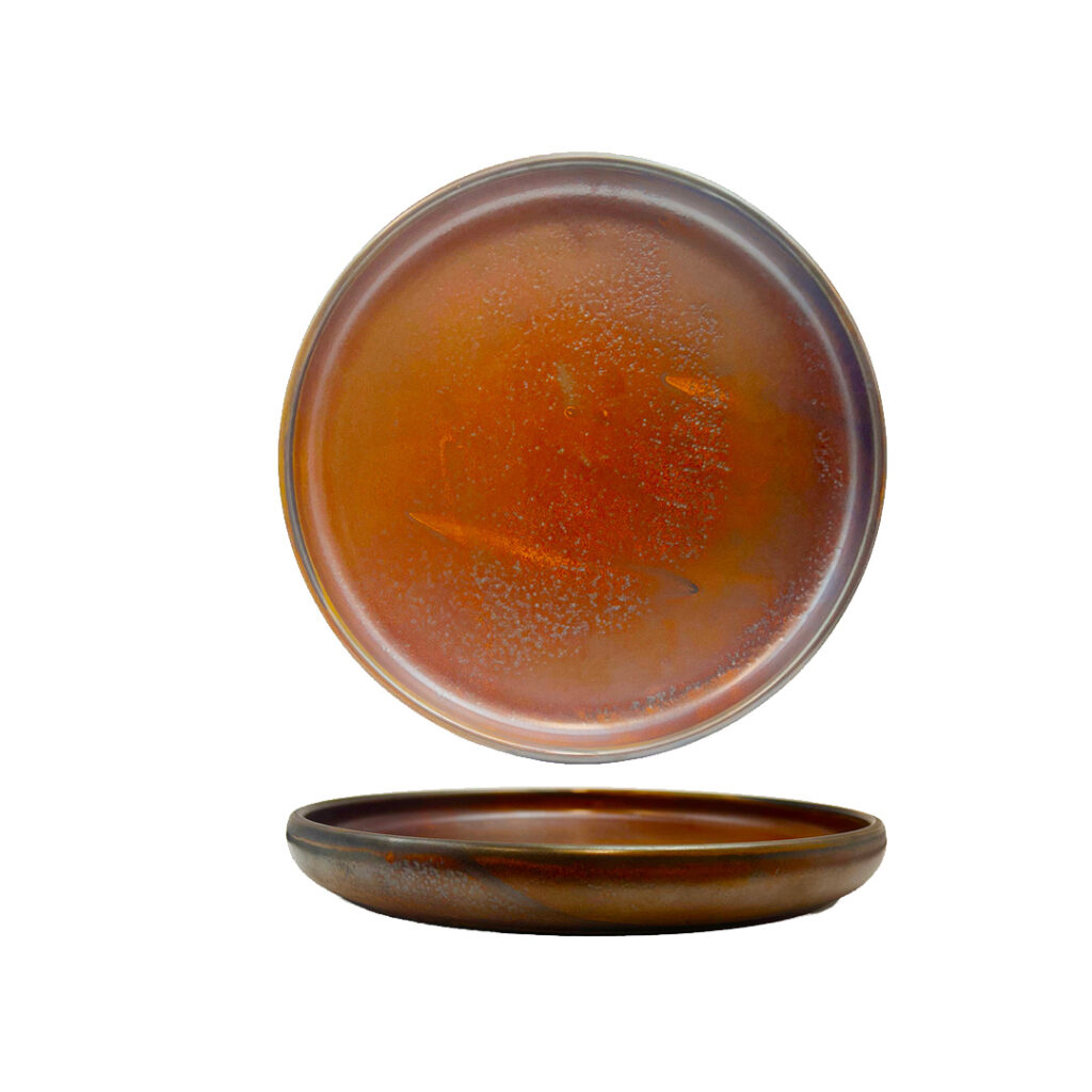 Stackable Plate 182mm Rust
