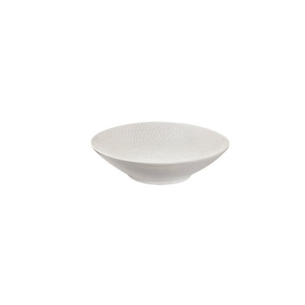 TI94930W Luzerne Zen White Swirl Round Bowl 290mm