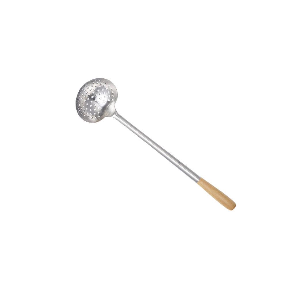 Skimmer Chinese 125mm S/S w/Wood Handle