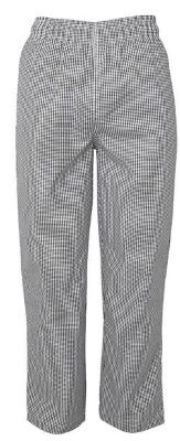 Chef Trouser Checked Elastic X-Small