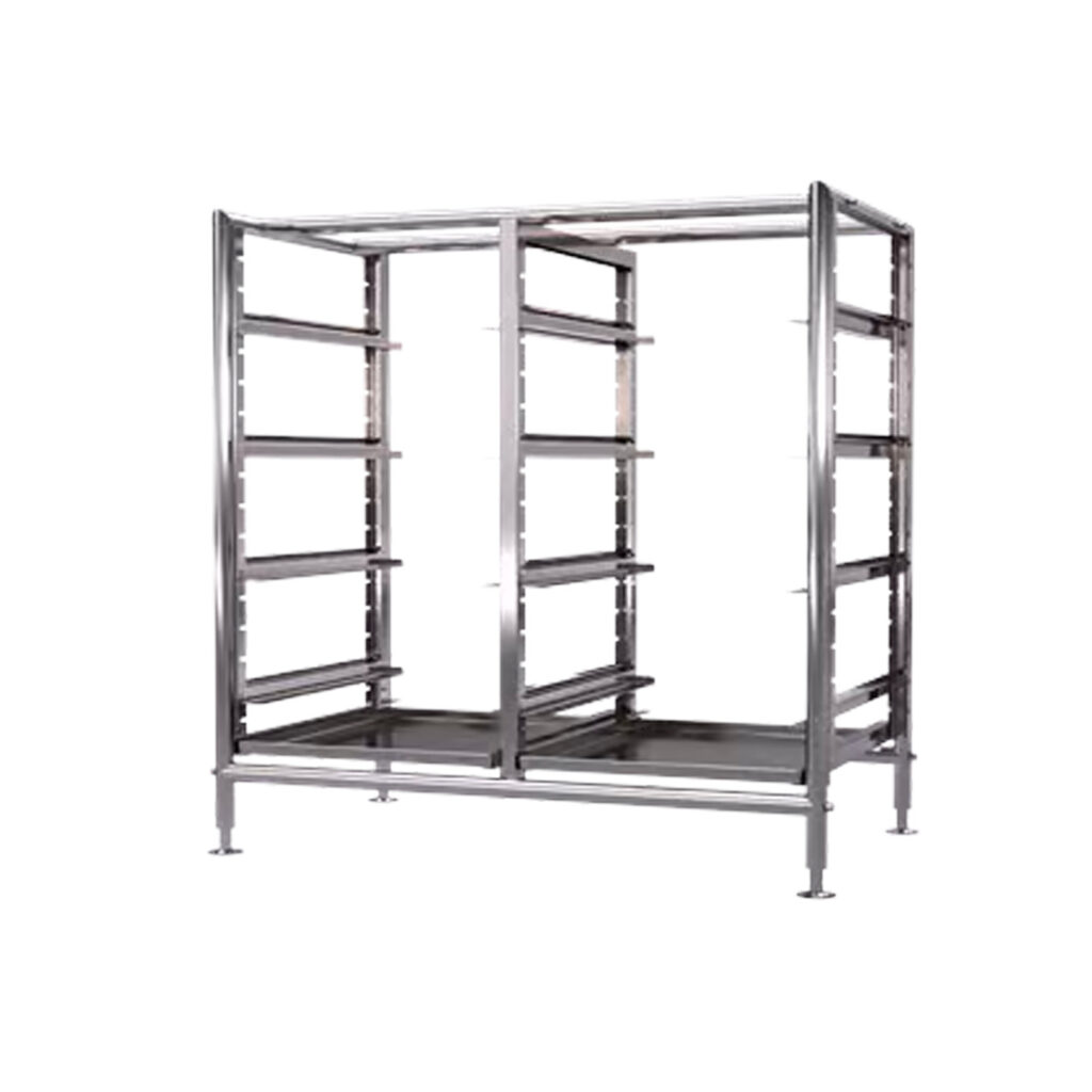 Glass Basket Stand - 8 Basket (Double) Freestanding SIMPLY STAINLESS