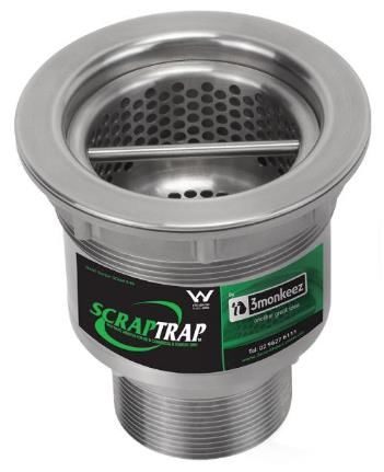 Cast Stainless Sink Waste Arrestor (90mm) 3Monkeez