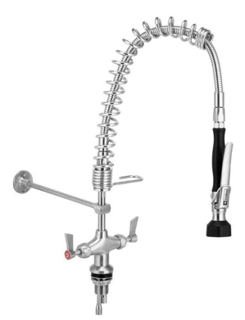 CLEAN-A-JET- S/S Dual Hob Mount Compact Pre Rinse Unit